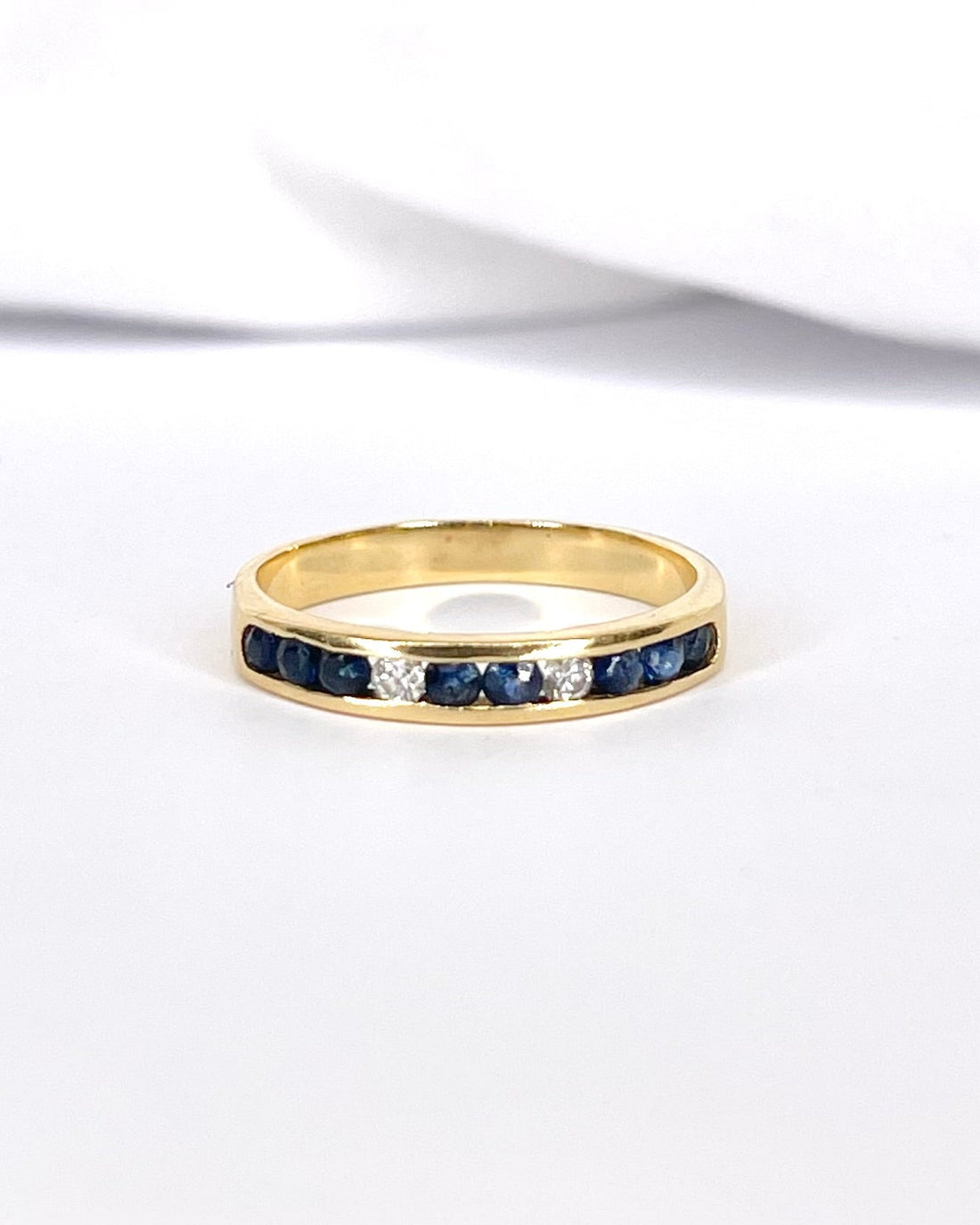 Demi Alliance Saphirs &amp; Diamants "Eva" - Elliade Paris