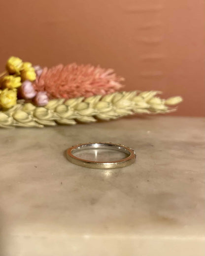 Demi - alliance Saphirs et Diamants &quot;Camilla&quot; - Elliade Paris