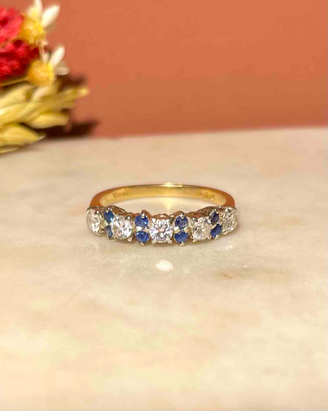 Demi Alliance Saphirs &amp; Diamants &quot;Savannah&quot;