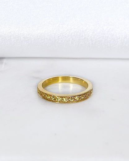 Demi - Alliance Saphirs Jaune 0.84 carat &quot;Florane&quot; - Elliade Paris