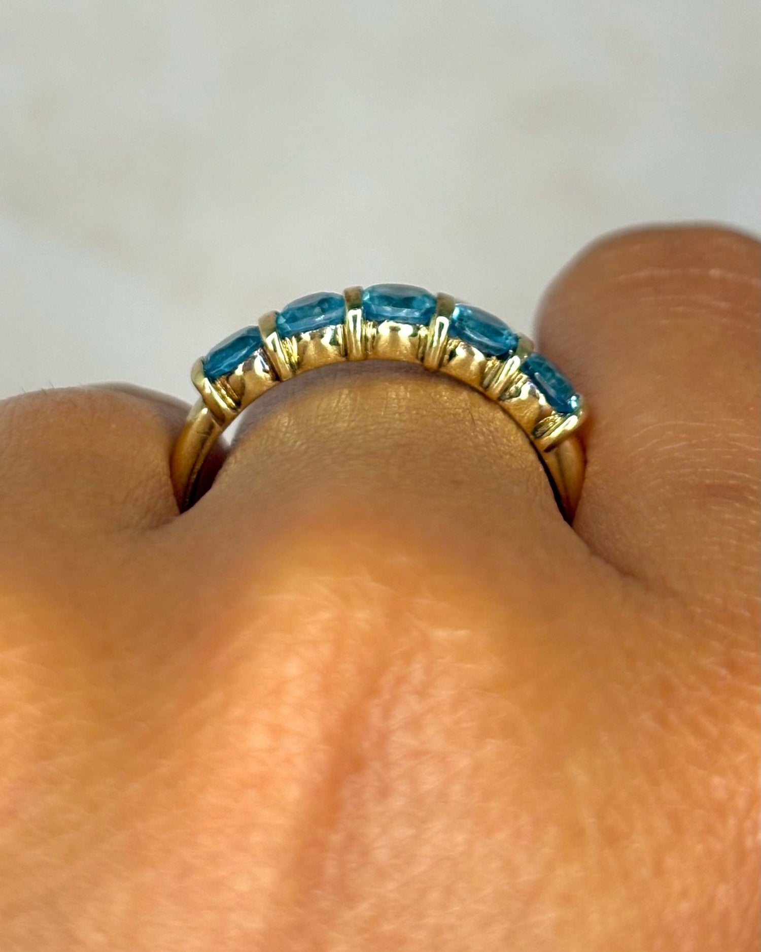 Demi-Alliance Topazes 1.50 carat "Xaria" - Elliade Paris