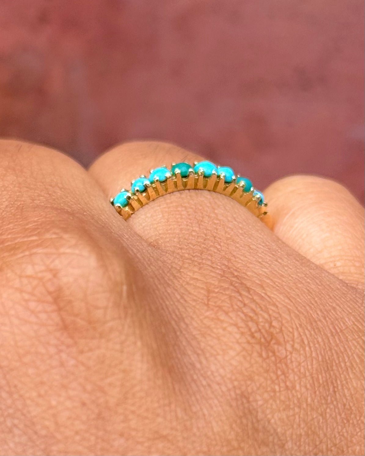 Demi-Alliance Turquoises "Léontine" - Elliade Paris