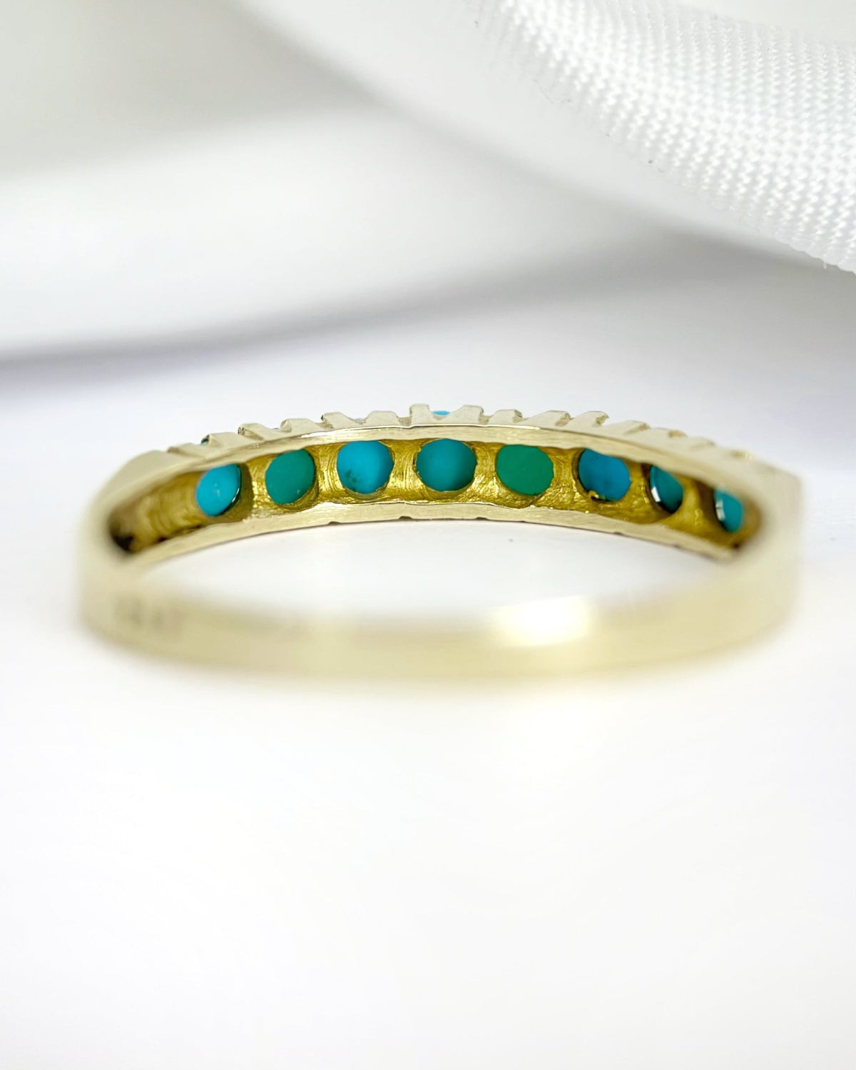 Demi-Alliance Turquoises "Léontine" - Elliade Paris