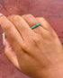 Demi-Alliance Turquoises "Léontine" - Elliade Paris