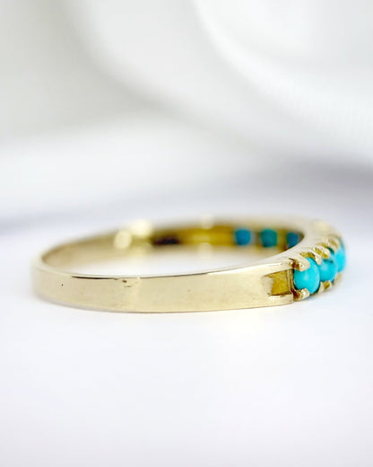 Demi-Alliance Turquoises "Léontine" - Elliade Paris