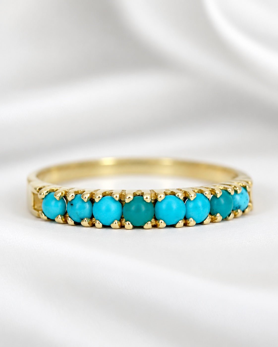 Demi-Alliance Turquoises "Léontine" - Elliade Paris
