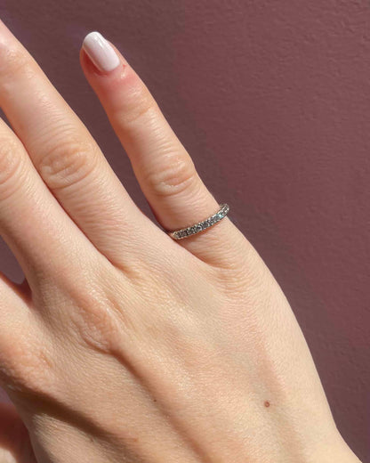 Demi-Alliance 10 Diamants 0.30 carat &quot;Murielle&quot;
