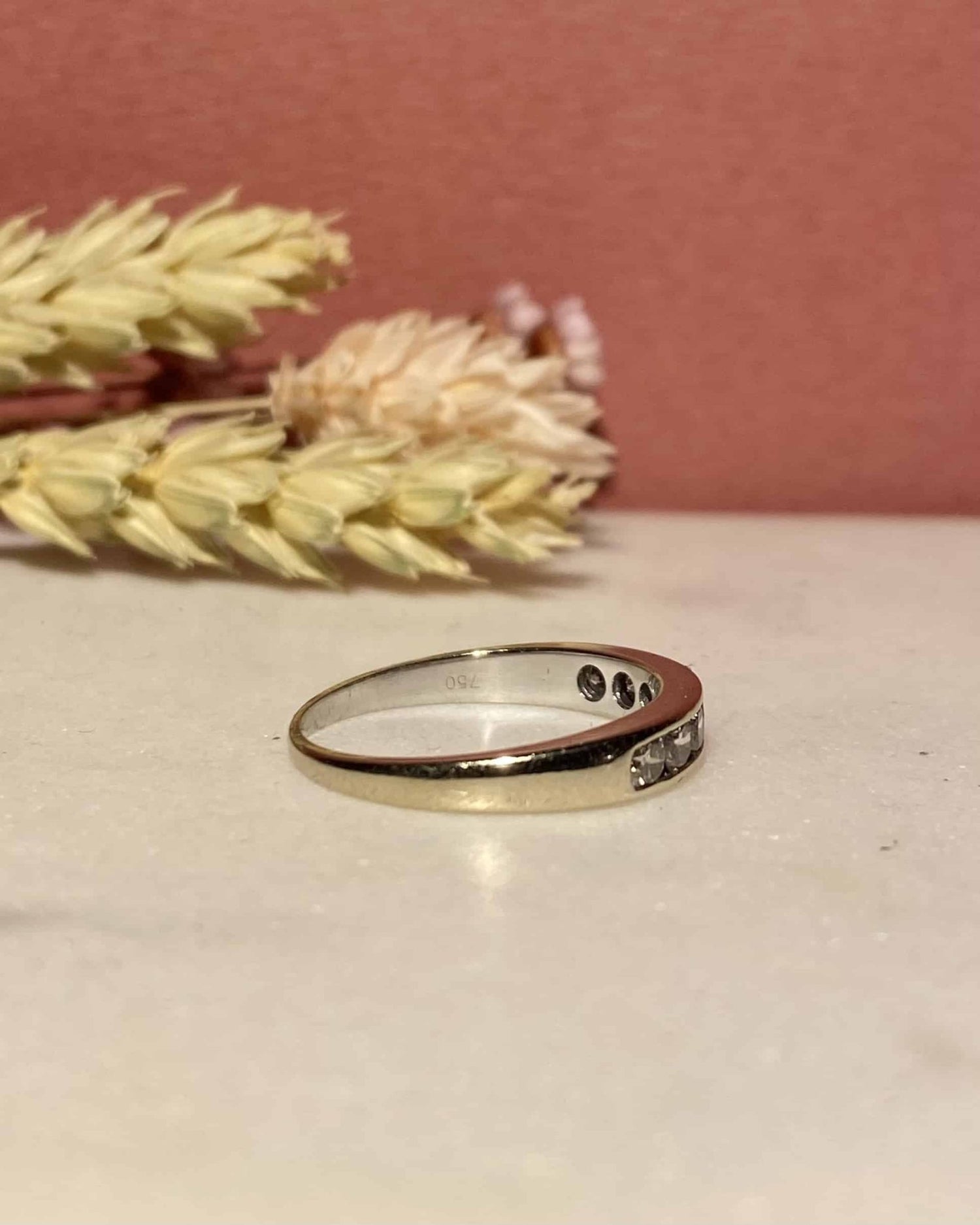 Demi - Alliance vintage 7 Diamants &quot;Chayma&quot; - Elliade Paris