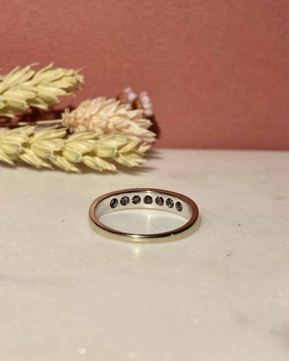 Demi - Alliance vintage 7 Diamants &quot;Chayma&quot; - Elliade Paris