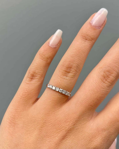 Demi - Alliance Vintage 8 Diamants &quot;Daya&quot; - Elliade Paris