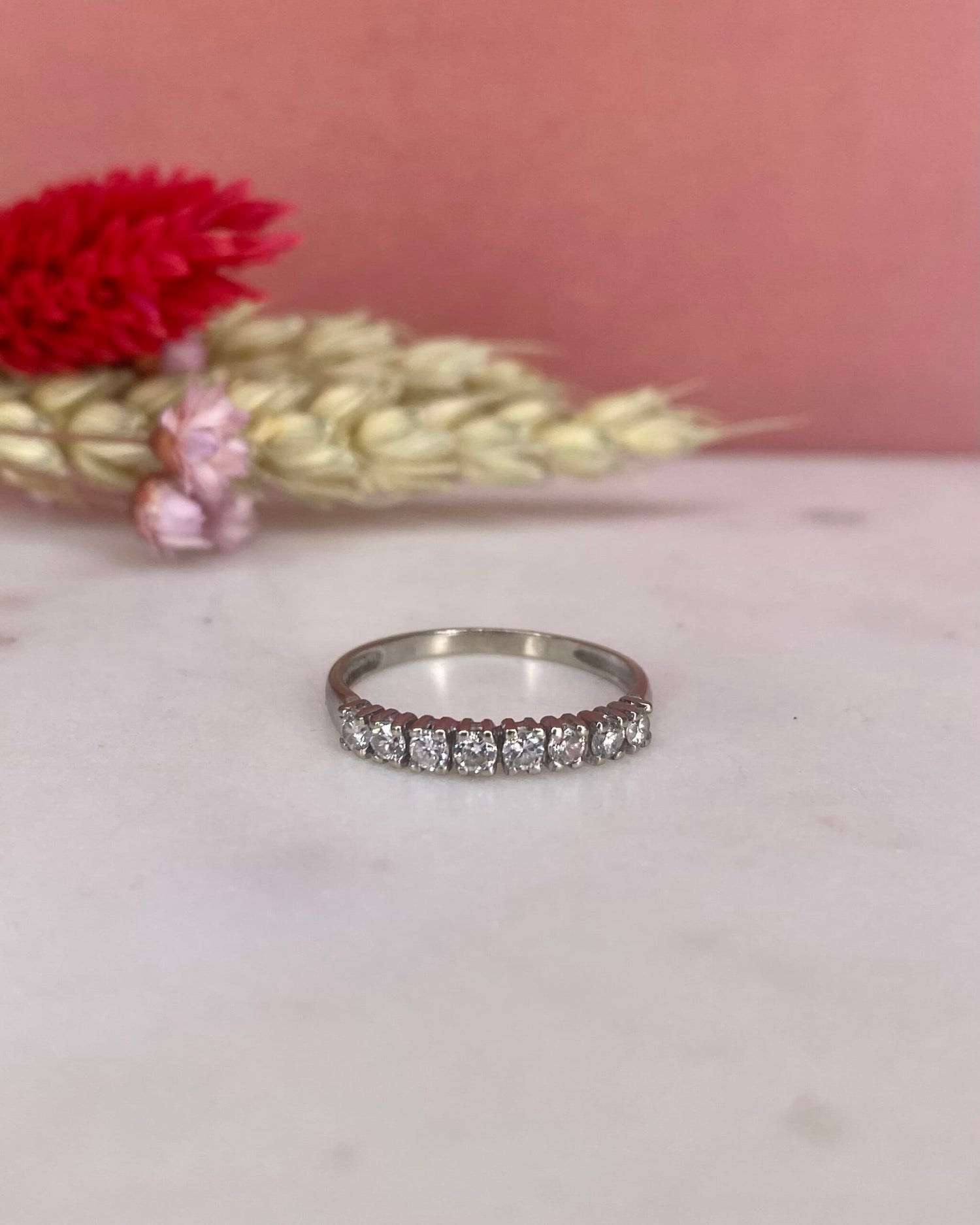 Demi-Alliance Vintage 8 Diamants &quot;Daya&quot;