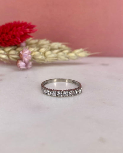 Demi-Alliance Vintage 8 Diamants &quot;Daya&quot;