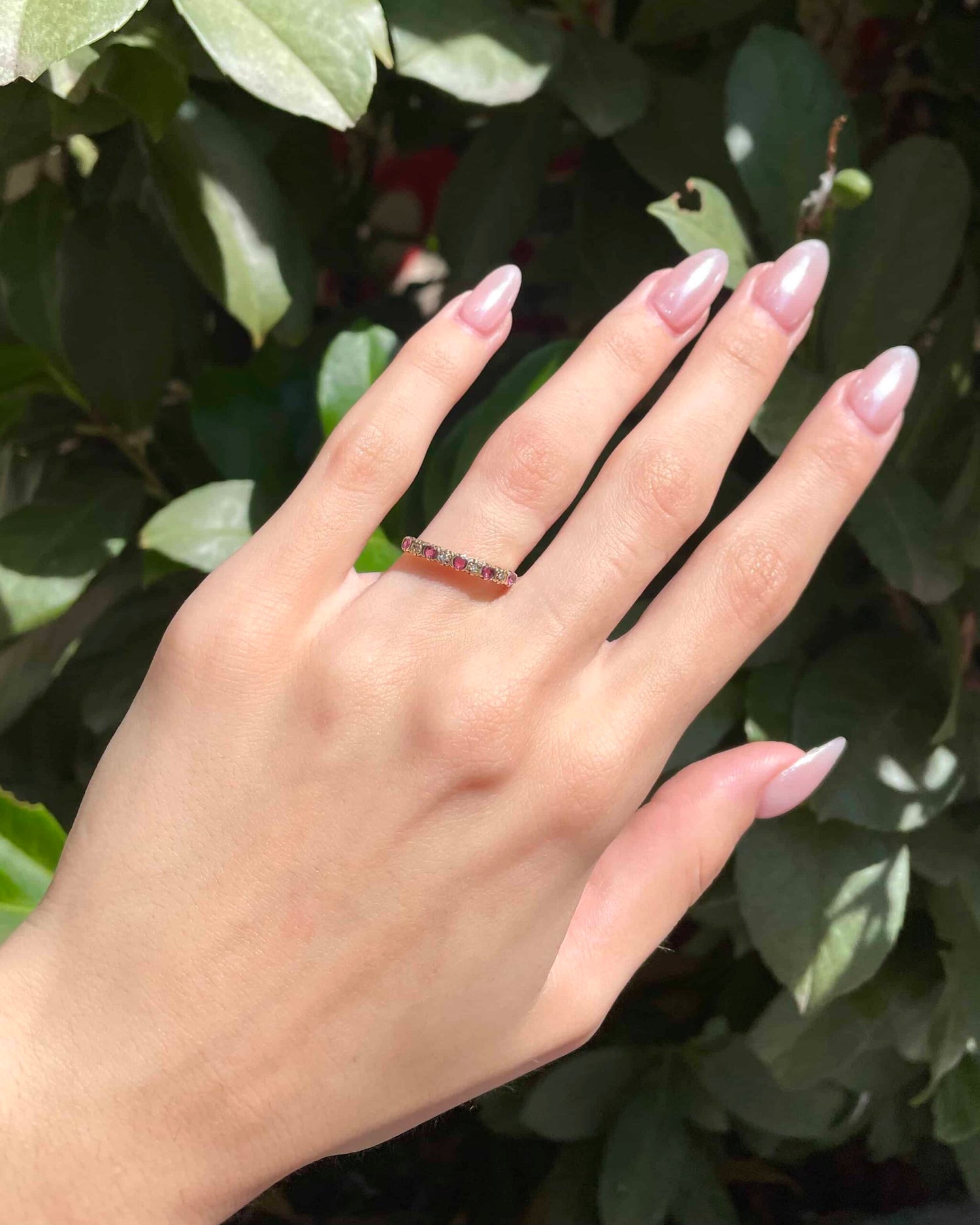 Demi-Alliance Rubis &amp; Diamants &quot;Linda&quot;