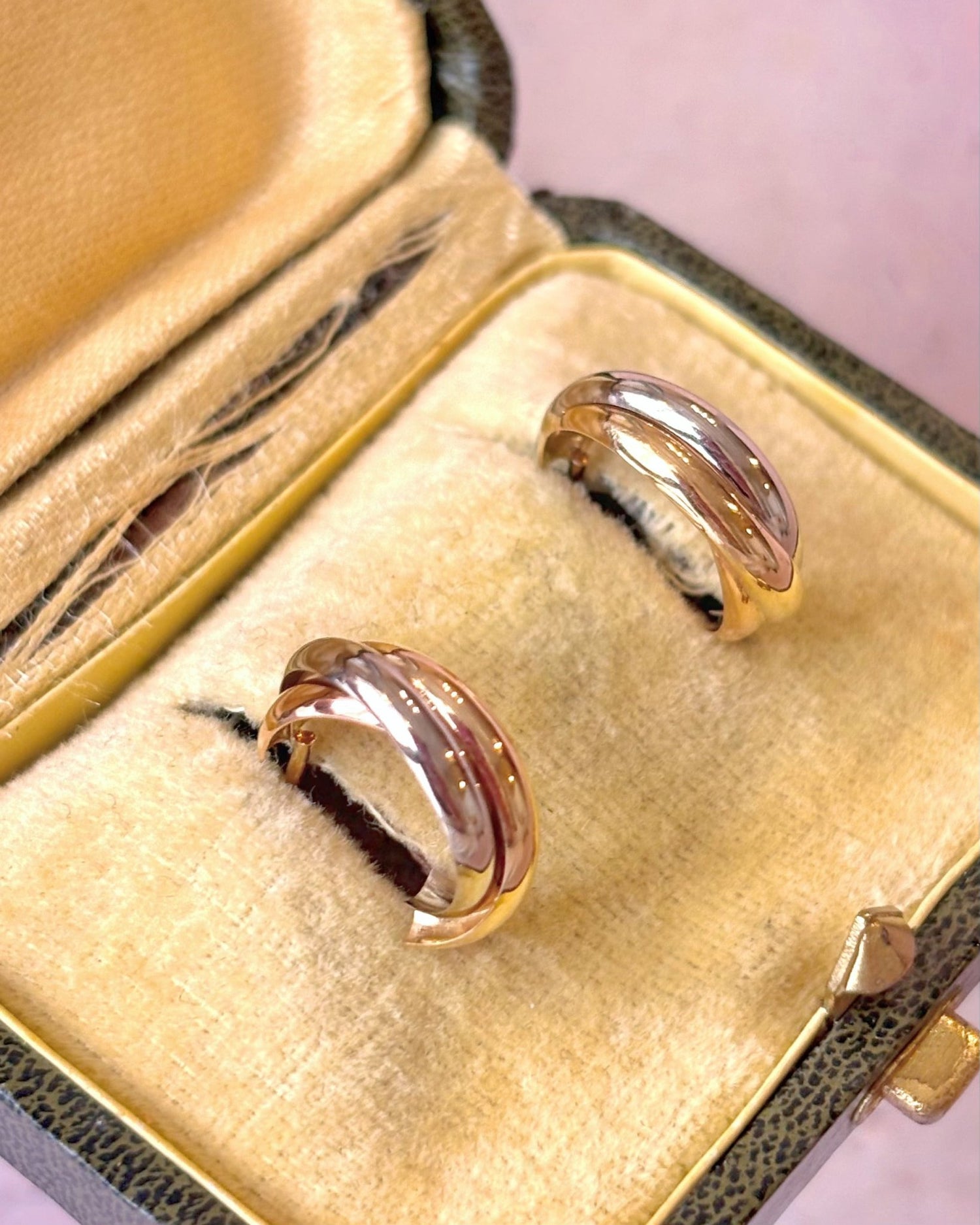 Demi-Créoles 3 Ors 18 carats "Virginie" - Elliade Paris