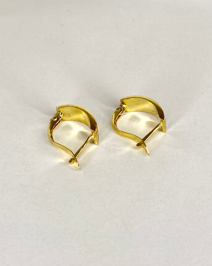 Demi - créoles Or Jaune 18 carats "Julia" - Elliade Paris