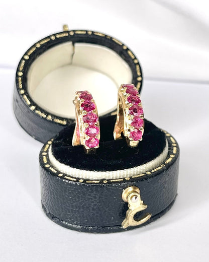 Demi - Créoles Rubis 1.25 carat "Priscilla" - Elliade Paris