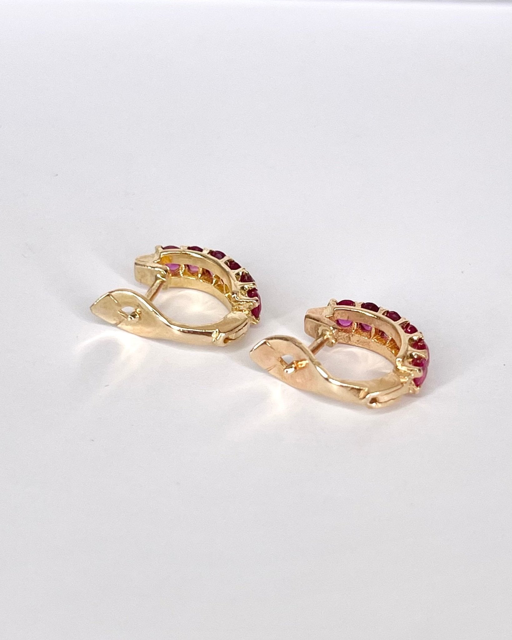 Demi - Créoles Rubis 1.25 carat "Priscilla" - Elliade Paris