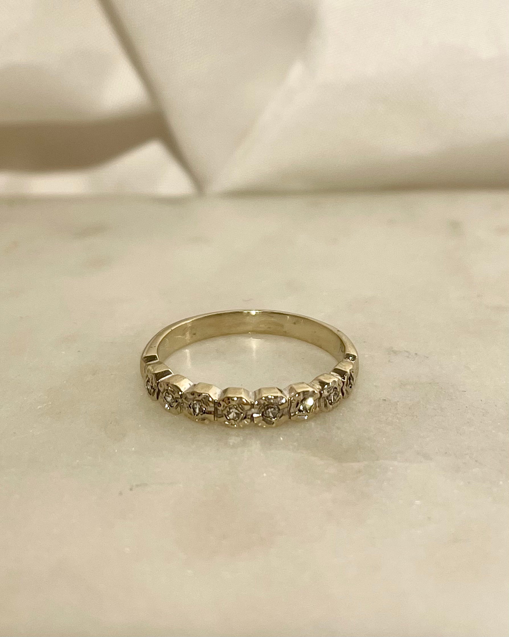 Demi-Alliance 8 Diamants "June"