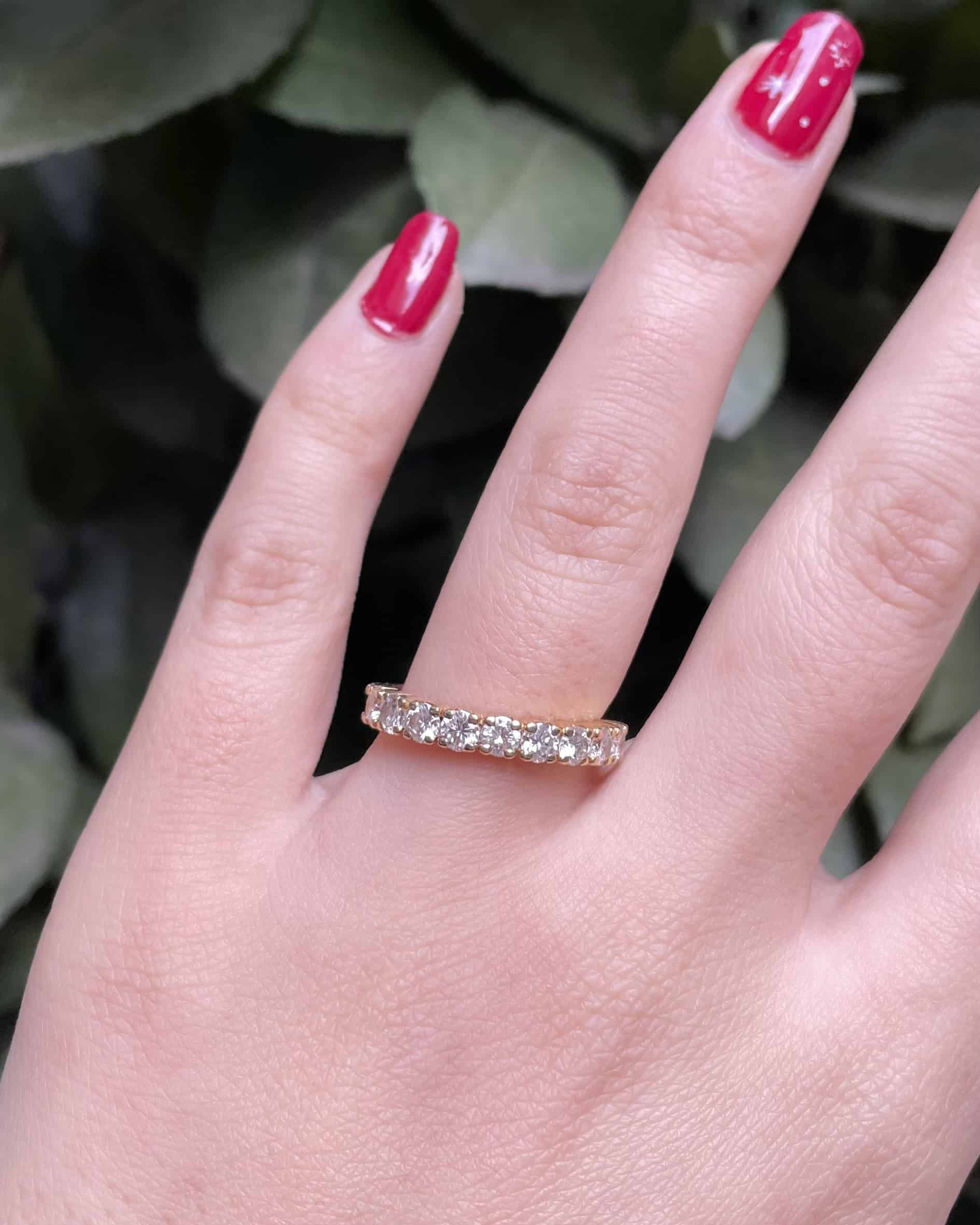 Demi Alliance Diamants 0.90 carat &quot;Daniela&quot;