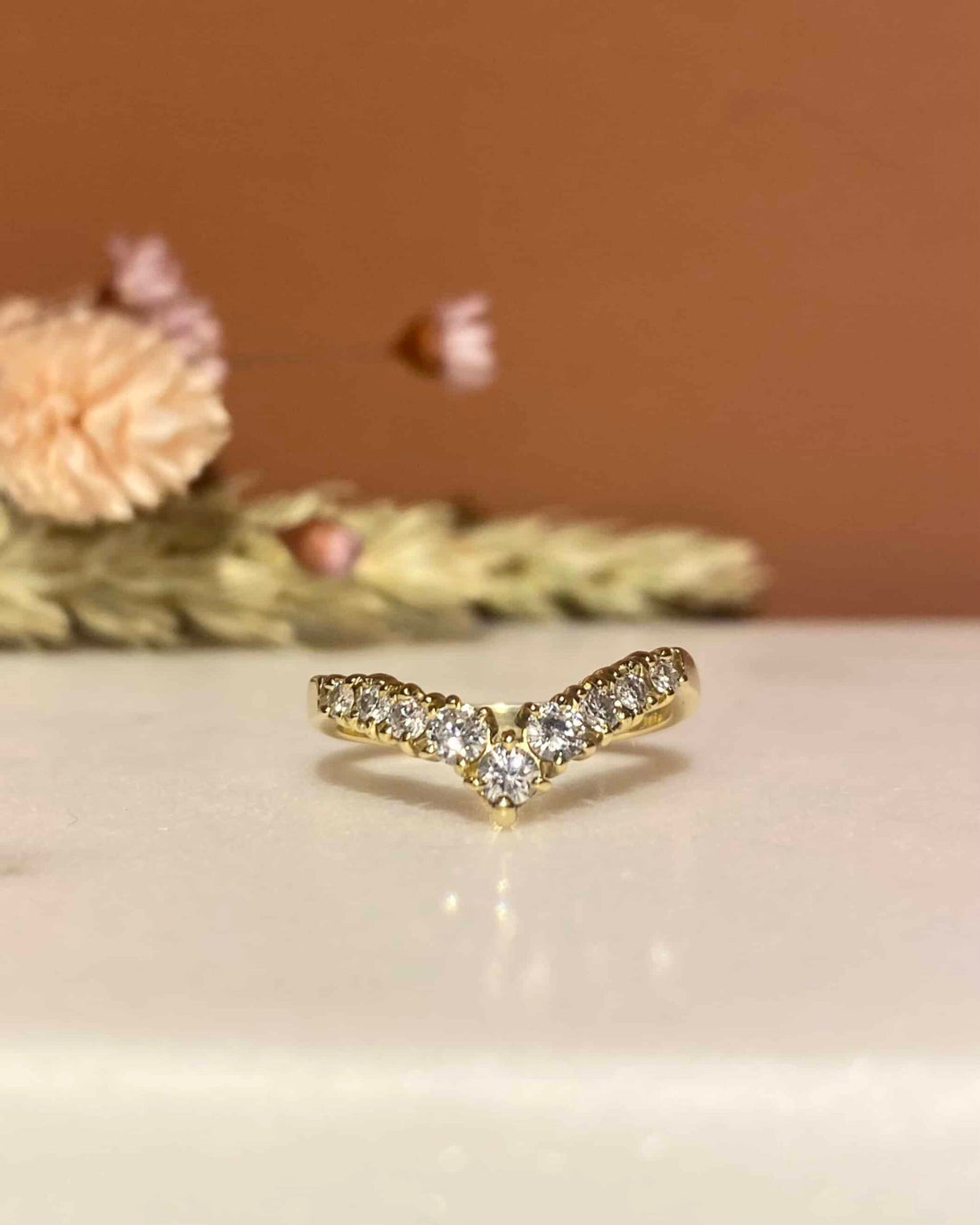 Bague Diadème Diamants 0.44 carat &quot;Ariella&quot;