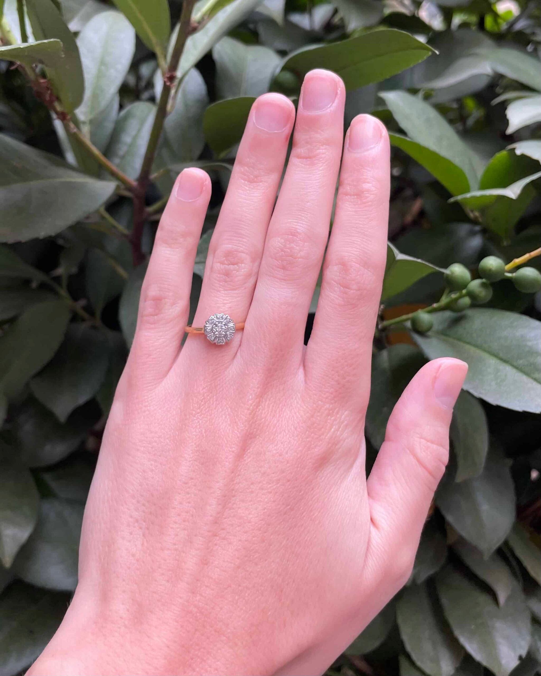 Bague Art-Déco Diamants "Charlette"