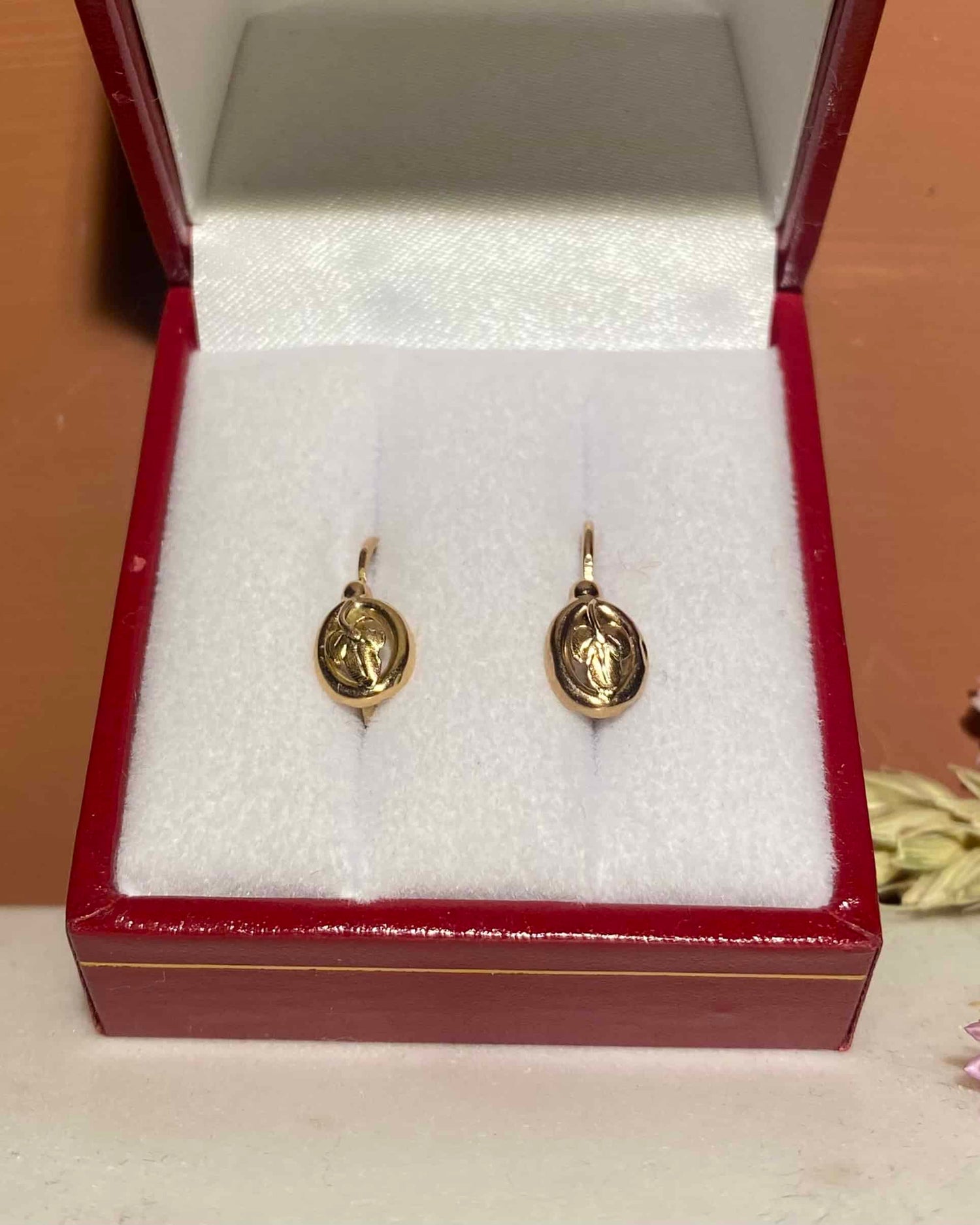 Dormeuses Vintage Or jaune 18 carats "Adina" - Elliade Paris