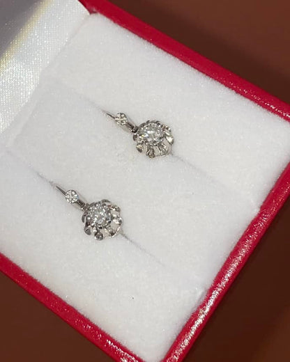 Dormeuses Diamants 0.40 carat &quot;Lilianne&quot; - Elliade Paris