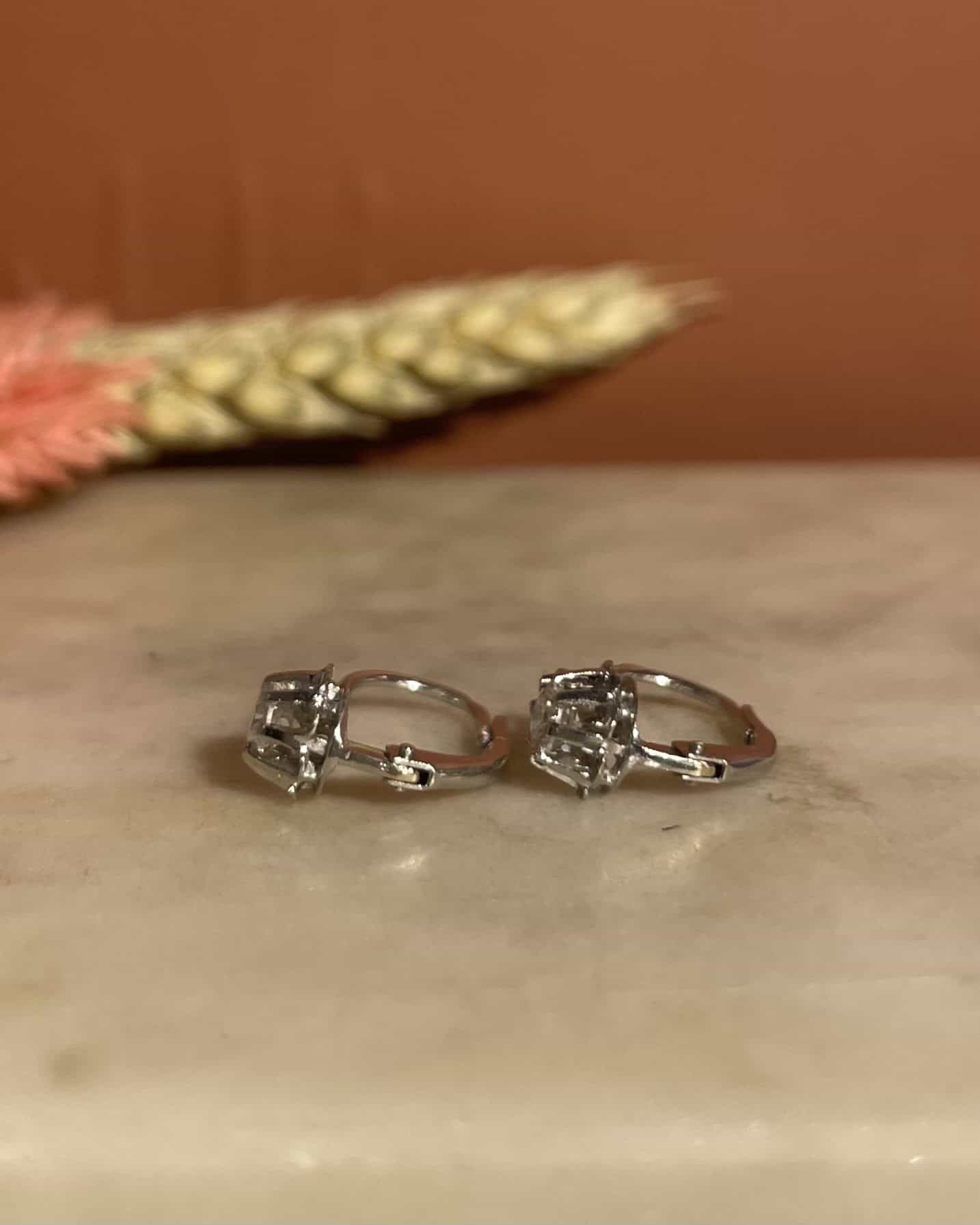Dormeuses Diamants 0.40 carat "Lilianne" - Elliade Paris