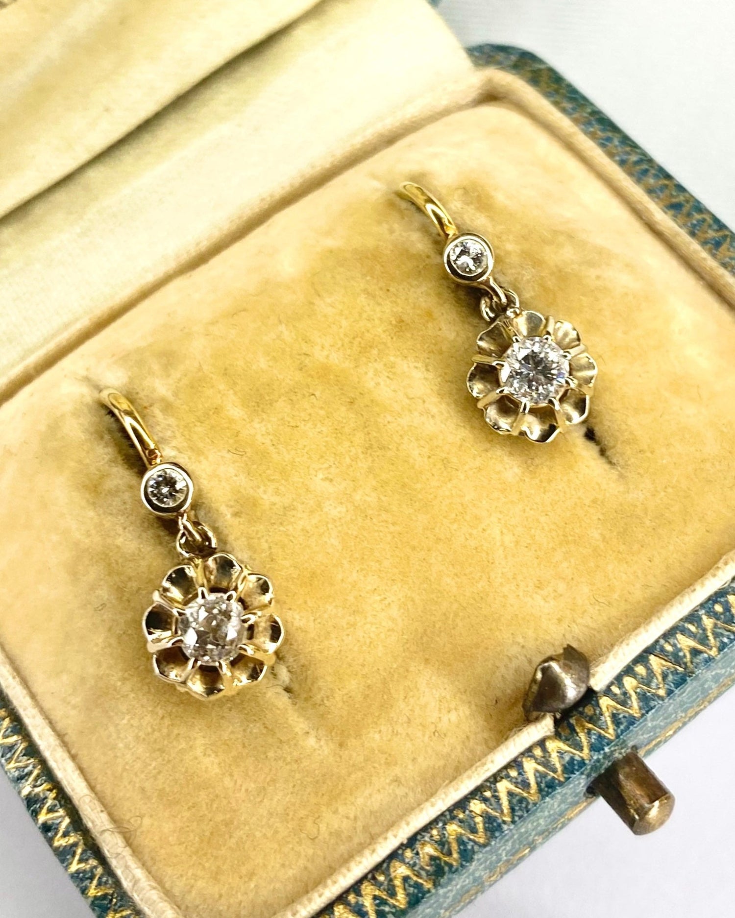 Dormeuses Diamants 0.53 carat " Alexanne" - Elliade Paris