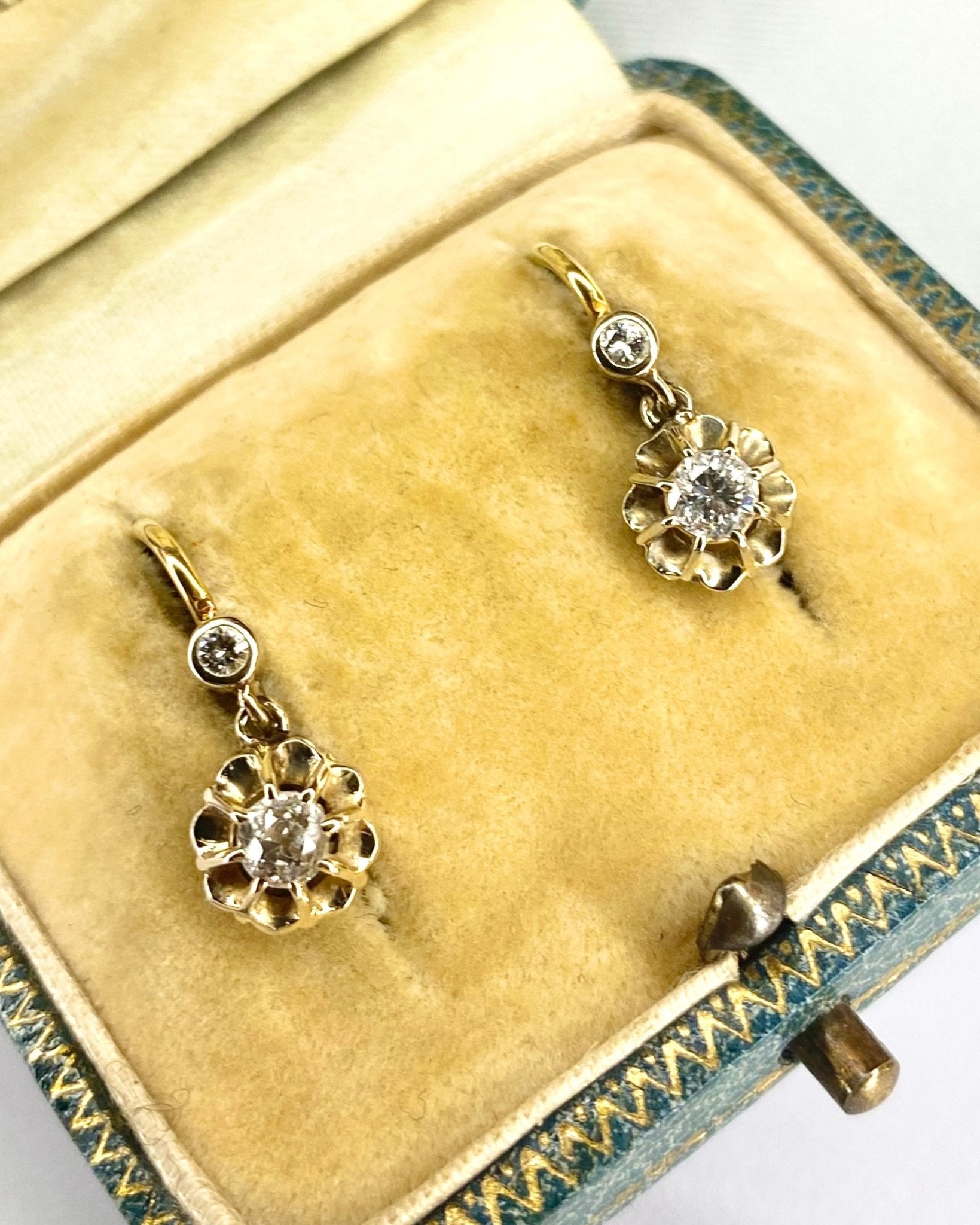 Dormeuses Diamants 0.53 carat " Alexanne" - Elliade Paris