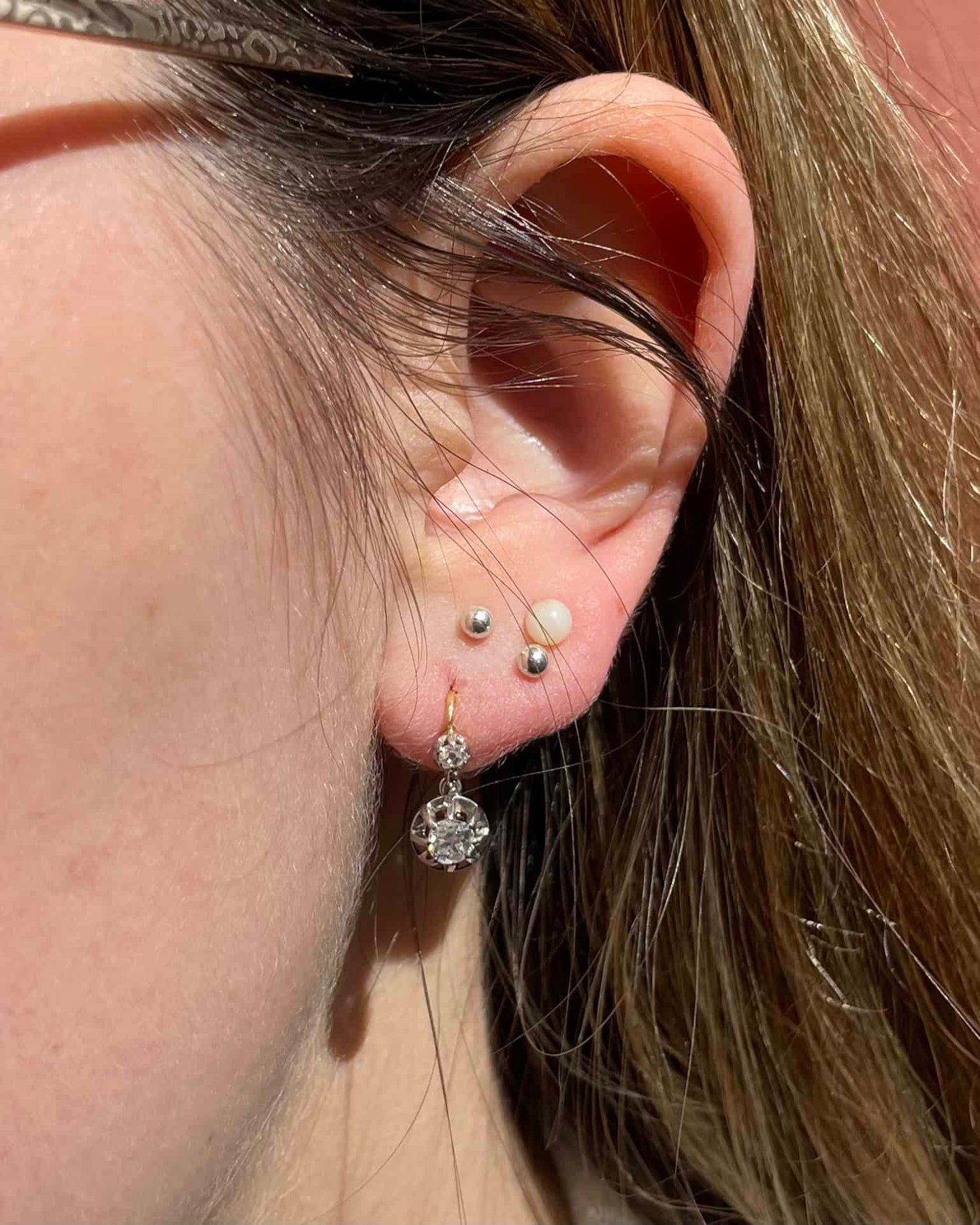 Dormeuses Diamants 0.56 carat &quot;Lollia&quot; - Elliade Paris