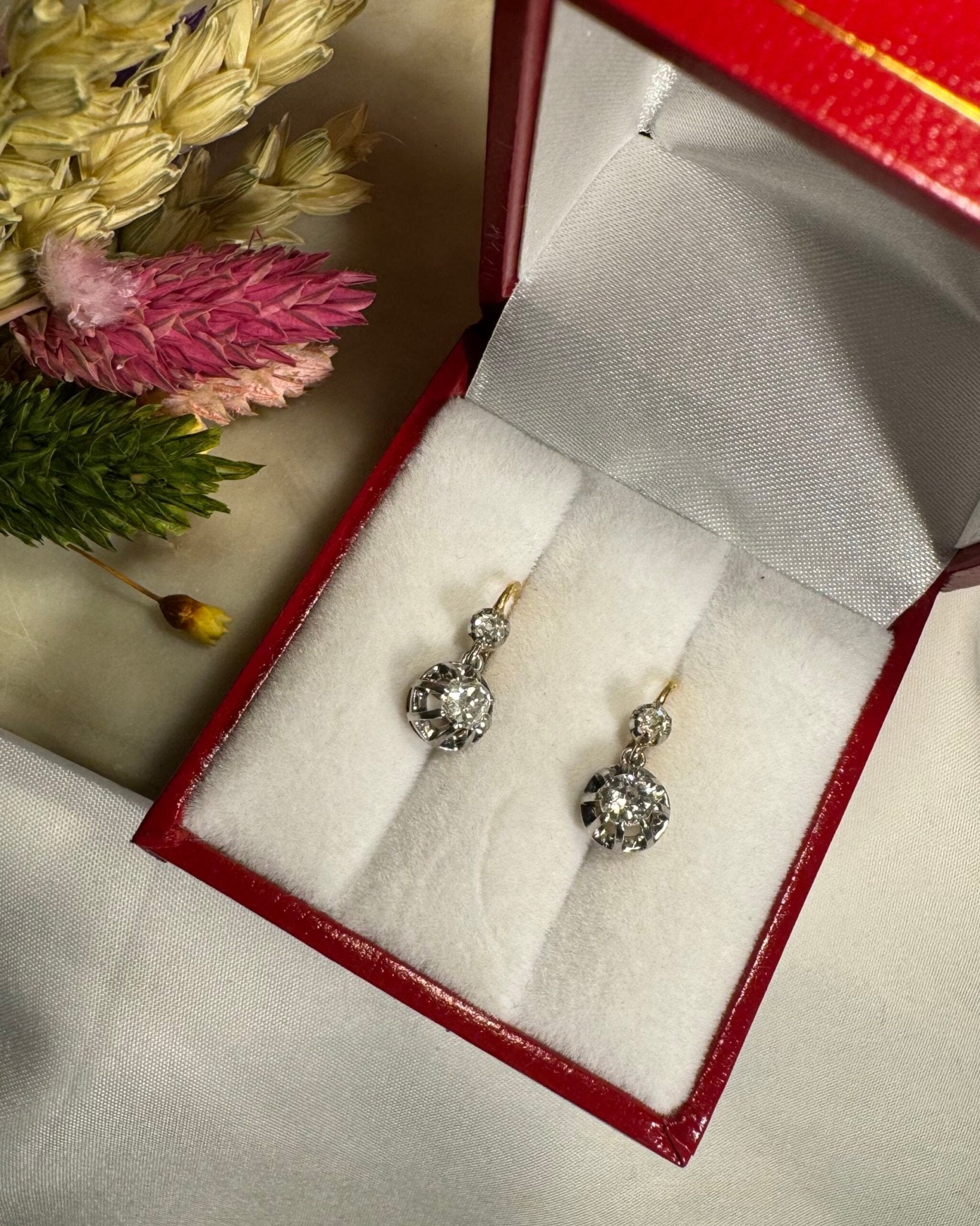 Dormeuses Diamants 0.56 carat "Lollia" - Elliade Paris