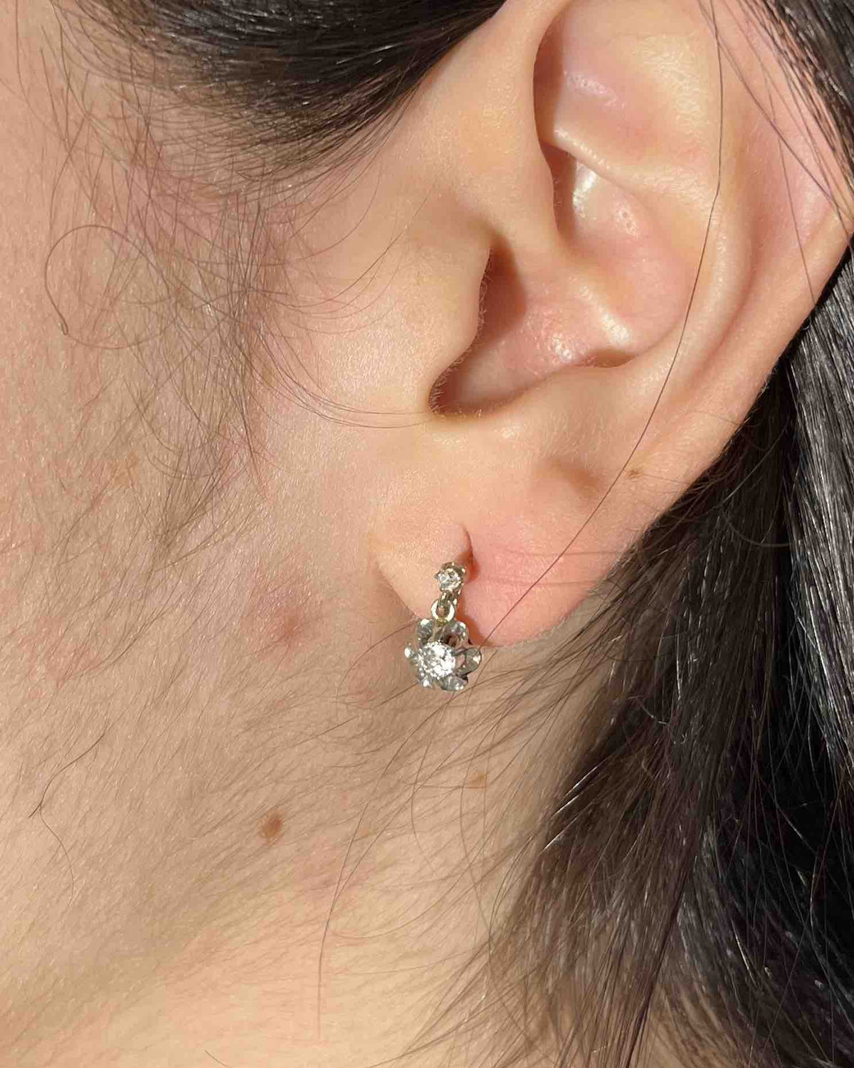 Dormeuses Diamants et Or "Tatiana" - Elliade Paris