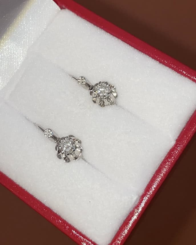 Dormeuses Diamants 0.40 carat &quot;Lilianne&quot;