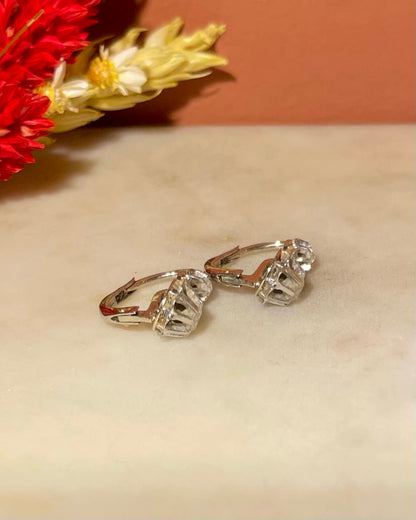 Dormeuses Diamants Or &amp; Platine &quot;Victorine&quot;