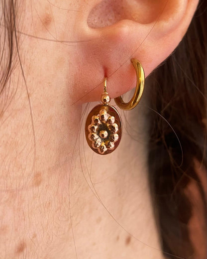 Dormeuses Or Jaune 18 Carats &quot;Lya&quot; - Elliade Paris