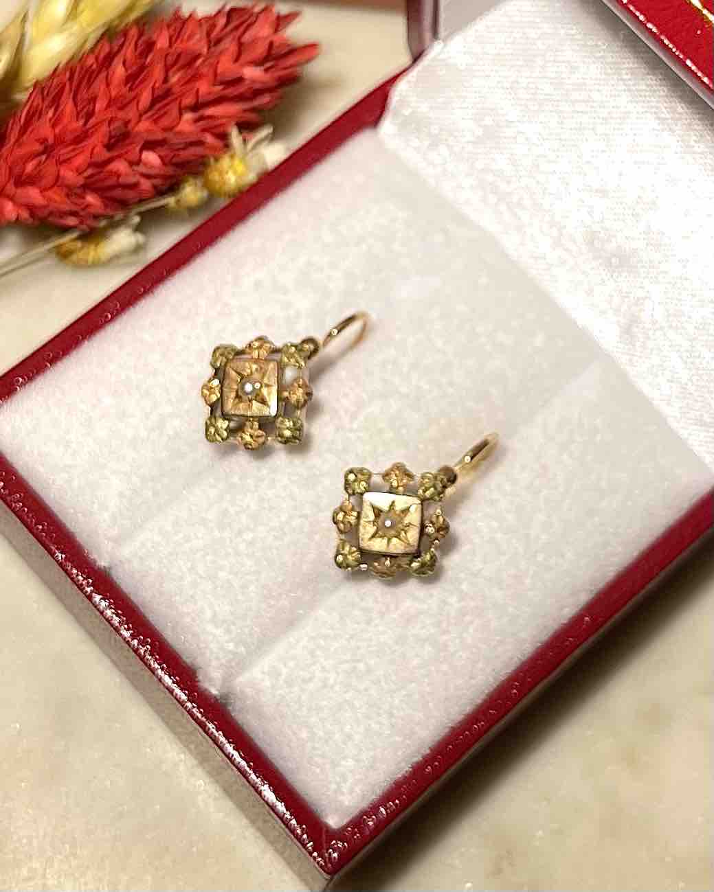 Dormeuses Vintage Perles &quot;Mayssa&quot;