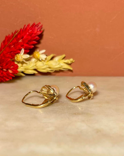 Dormeuses Vintage Perles &quot;Logan&quot;