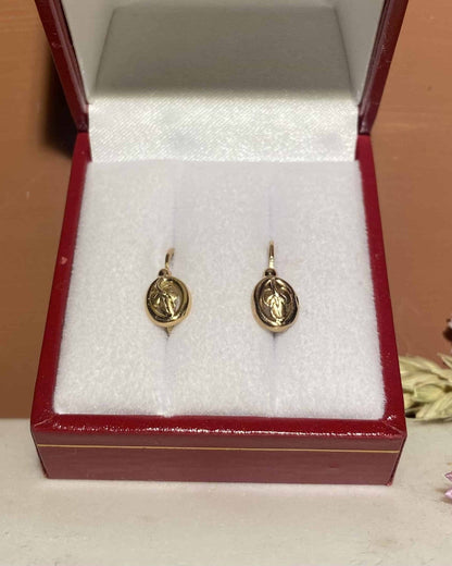 Dormeuses Vintage Or jaune 18 carats "Adina" - Elliade Paris
