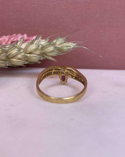 Dormeuses Vintage Or jaune 18 carats &quot;Eliana&quot; - Elliade Paris