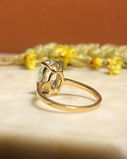 Bague vintage Aigue-Marine &quot;Ellen&quot;