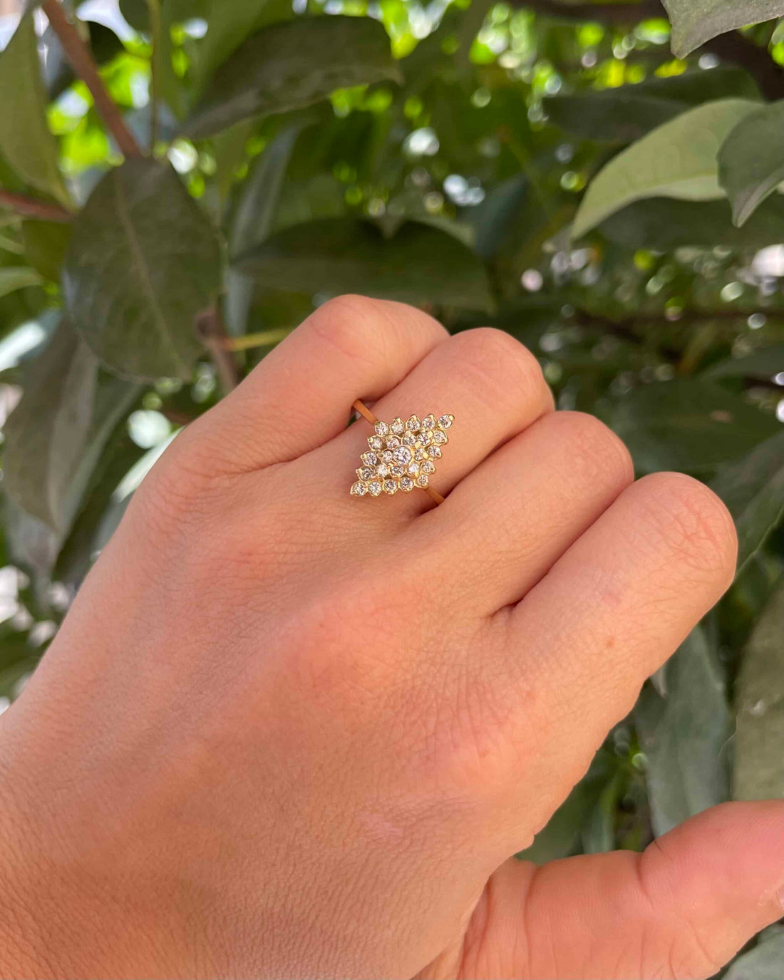 Bague Vintage Losange 25 Diamants &quot;Maïleen&quot;