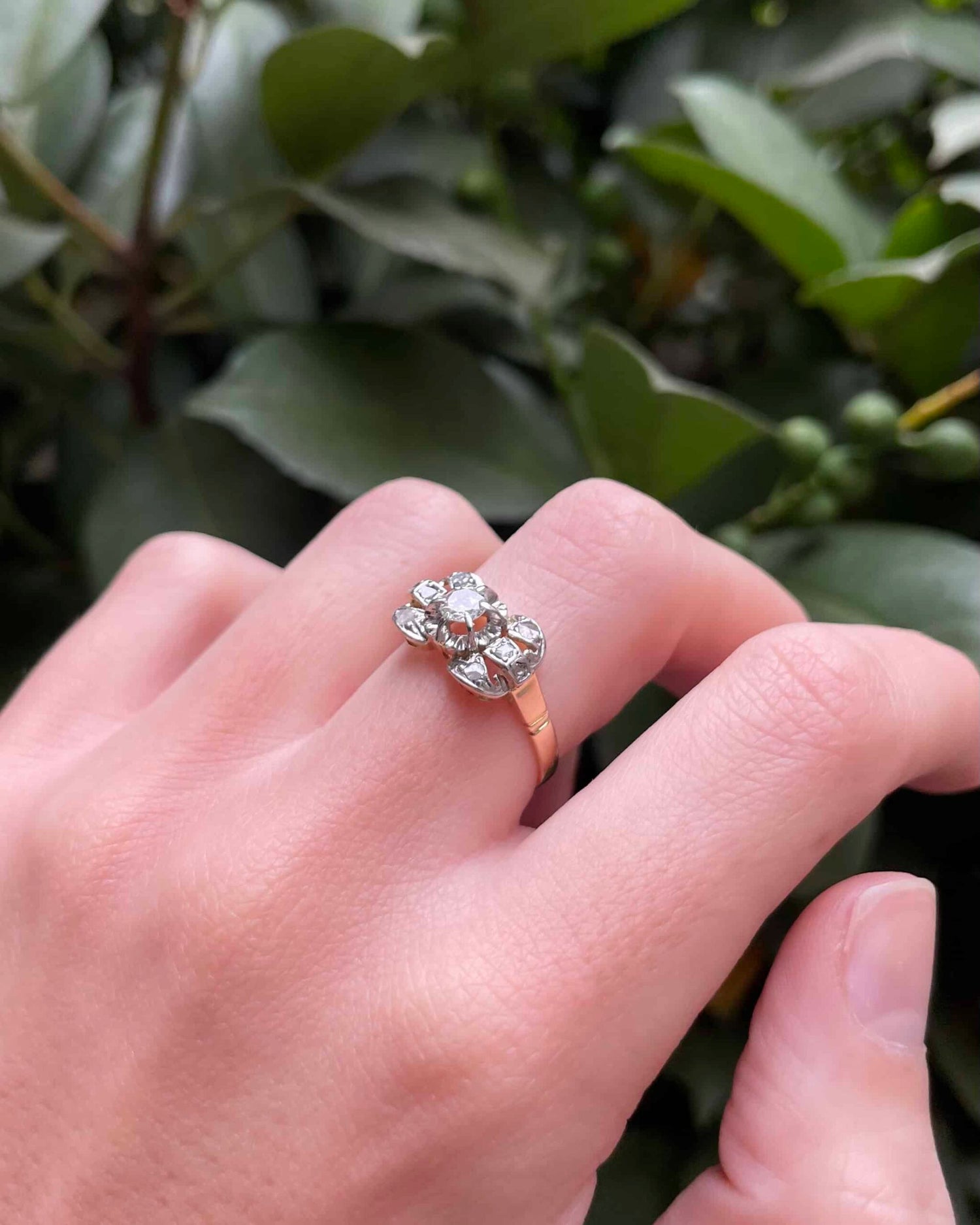 Bague Vintage Tank Diamants &quot;Arsène&quot;