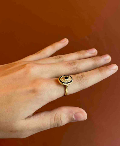 Bague Style Art-Déco Saphirs et Diamants &quot;Ladissé&quot;