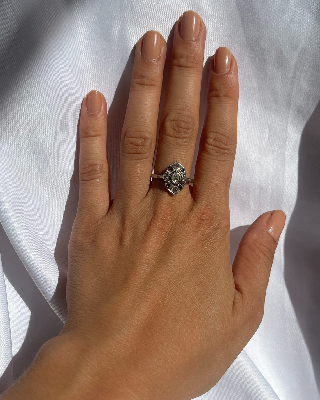 Bague Art-déco diamants &quot;Adonis&quot;
