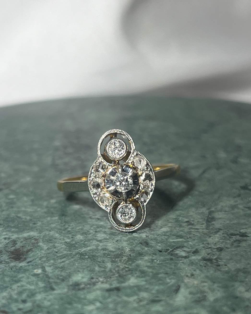 Bague Art Déco Diamants &quot;Ambre&quot;