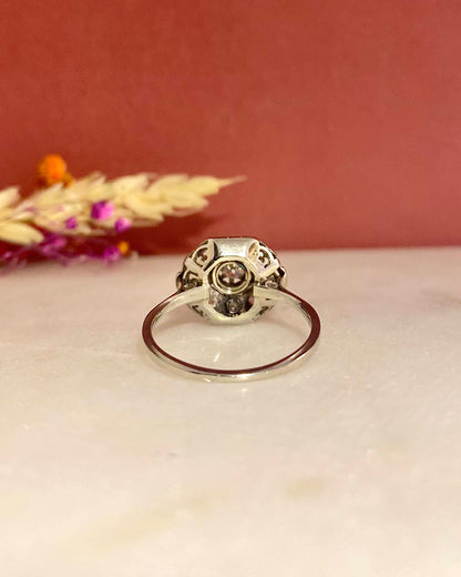 Bague Vintage Art-Déco Diamants &quot;Clariza&quot;