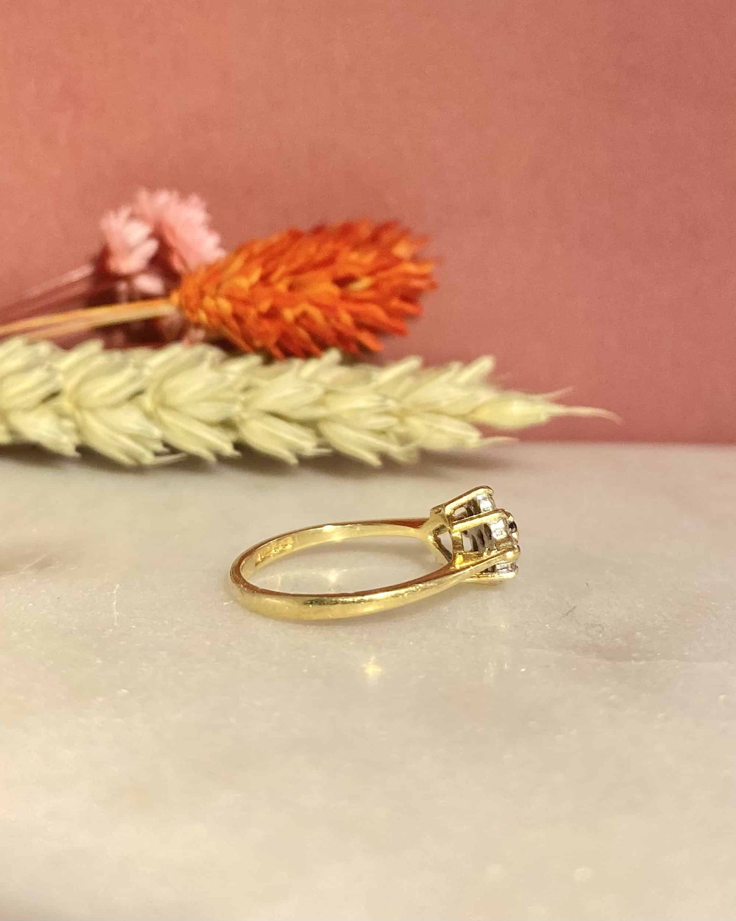 Bague Marguerite Saphir &amp; 8 Diamants &quot;Rosea&quot;
