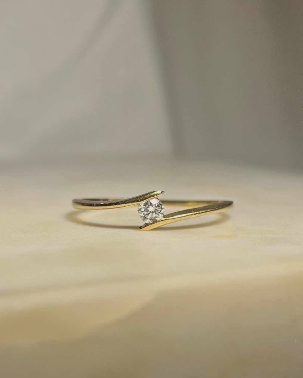 Bague solitaire diamant Vintage &quot;Juliane&quot;