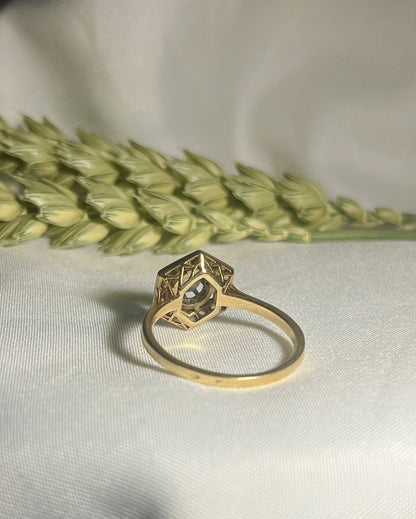 Bague Art-déco diamants &quot;Solina&quot;